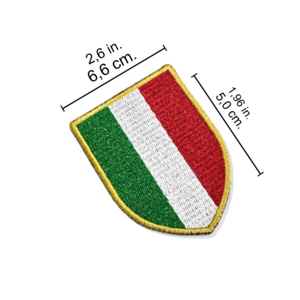 TPC0211-001 Escudo Itália Patch Bordado 6,6x5,0cm - Imagem 7
