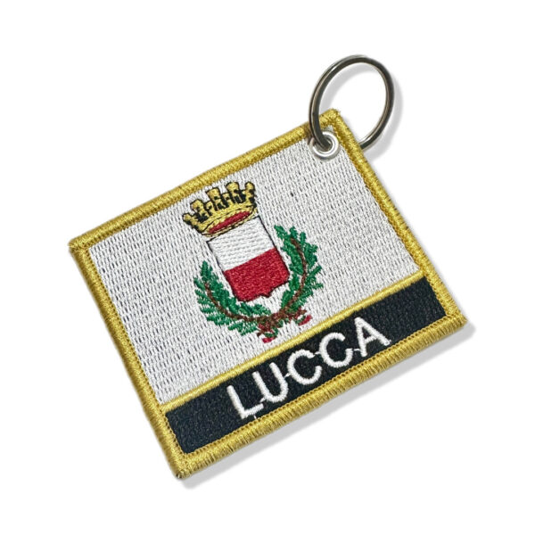 BC0238N-001 Bandeira Lucca Itália Patch Bordado 7,5x6,3cm - Imagem 7