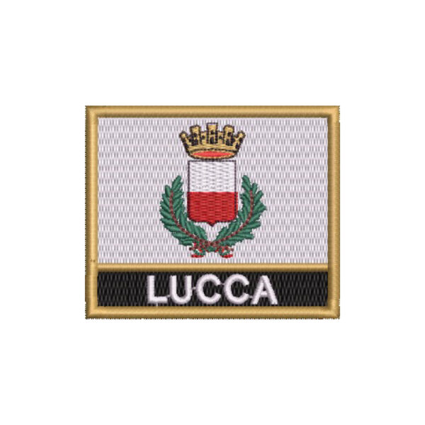 BC0238N-001 Bandeira Lucca Itália Patch Bordado 7,5x6,3cm - Imagem 8