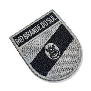 BE0019E-002 Bandeira Rio Grande do Sul Patch Bordado 6,8×8,0