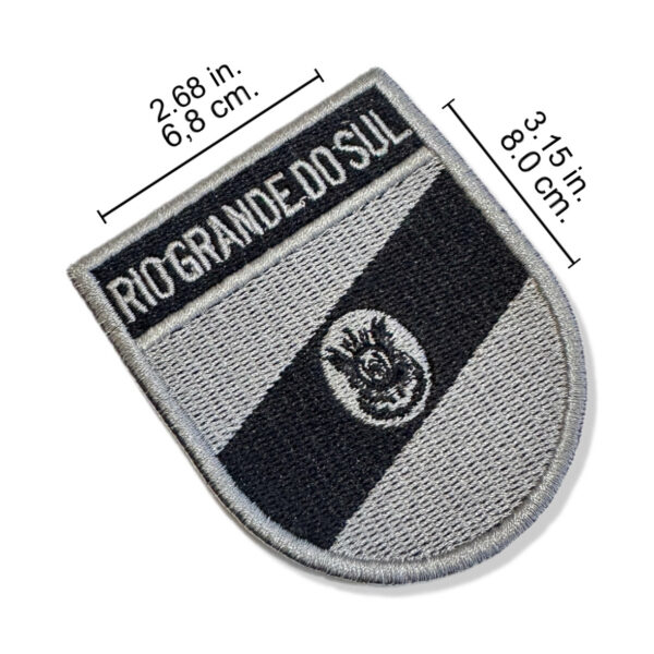 BE0019E-002 Bandeira Rio Grande do Sul Patch Bordado 6,8x8,0 - Imagem 2