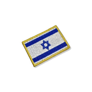 BP0009-011 Bandeira Israel Patch Bordado 5,7×3,8cm