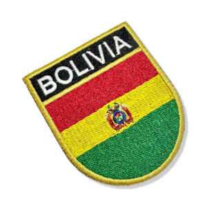 BP0029E-001 Bandeira Bolivia Patch Bordado 6,8×8