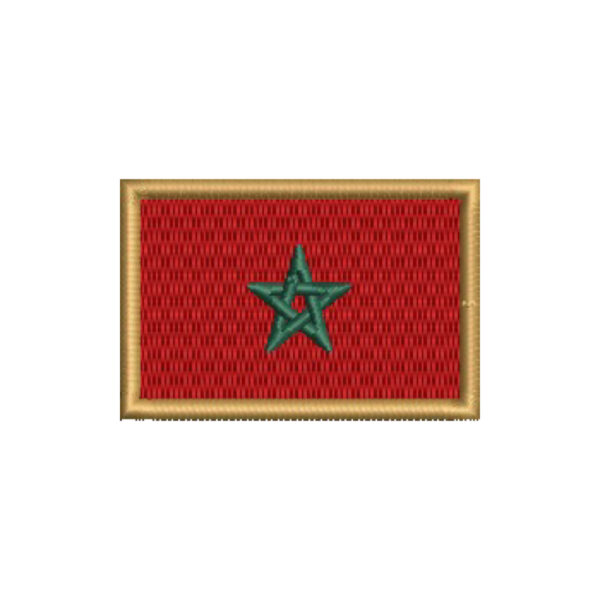 BP0192-057A Bandeira Marrocos Patch Bordado 5,7x3,8cm - Imagem 9