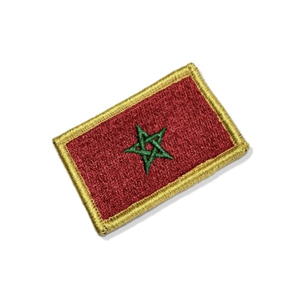 BP0192-057A Bandeira Marrocos Patch Bordado 5,7x3,8cm - Imagem 4