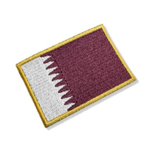 BP0213-075A Bandeira Qatar Patch Bordado 7,5×5,0cm