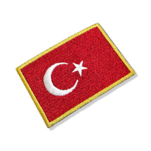 BP0428-075A Bandeira Turquia Patch Bordado 7,5×5,0cm