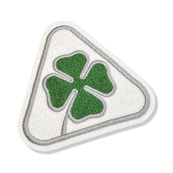 CAR071-001 Quadrifólio Patch Bordado 7,6x7,6cm