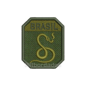 EML068 Cobra Vai Fumar Patch Bordado 7×5,7cm