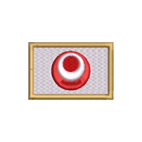 BE0414-057A Bandeira Okinawa Japão Patch Bordado 5,7x3,8cm - Imagem 9
