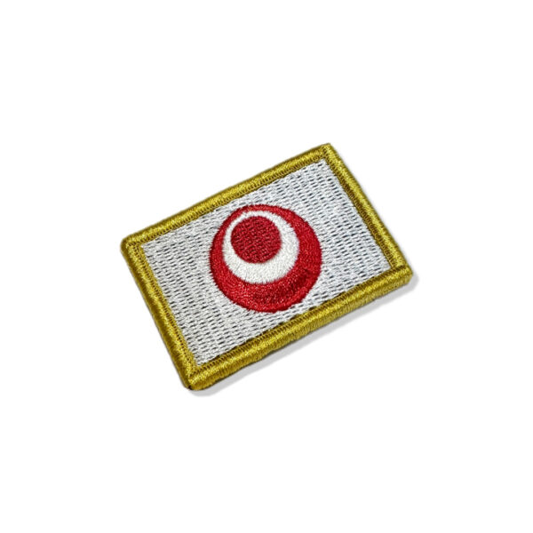 BE0414-057A Bandeira Okinawa Japão Patch Bordado 5,7x3,8cm - Imagem 4