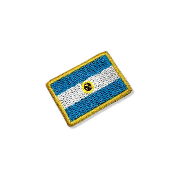 BP0032-031 Bandeira Argentina Patch Bordado 3,8x2,5cm