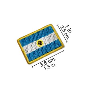 BP0032-031 Bandeira Argentina Patch Bordado 3,8×2,5cm
