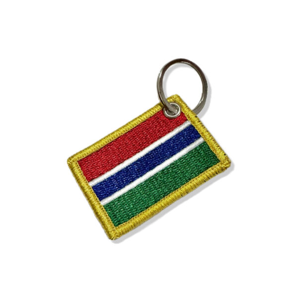 BP0196-011 Bandeira Gambia Patch Bordado 5,7x3,8cm - Imagem 7