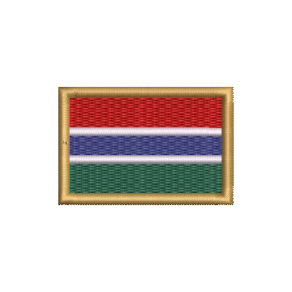 BP0196-011 Bandeira Gambia Patch Bordado 5,7x3,8cm - Imagem 9