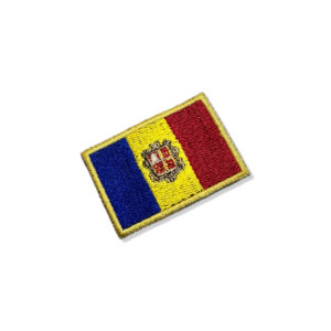 BP0198-057A Bandeira Andorra Patch Bordado 5,7×3,8cm