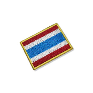 BP0206-011 Bandeira Tailândia Patch Bordado 5,7×3,8cm