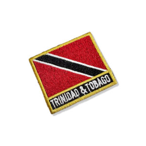 BP0225N-011 Bandeira Trindade Tobago Patch Bordado 5,7×4,8cm