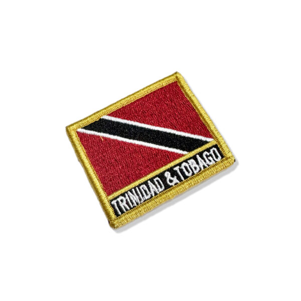 BP0225N-011 Bandeira Trindade Tobago Patch Bordado 5,7x4,8cm - Imagem 4