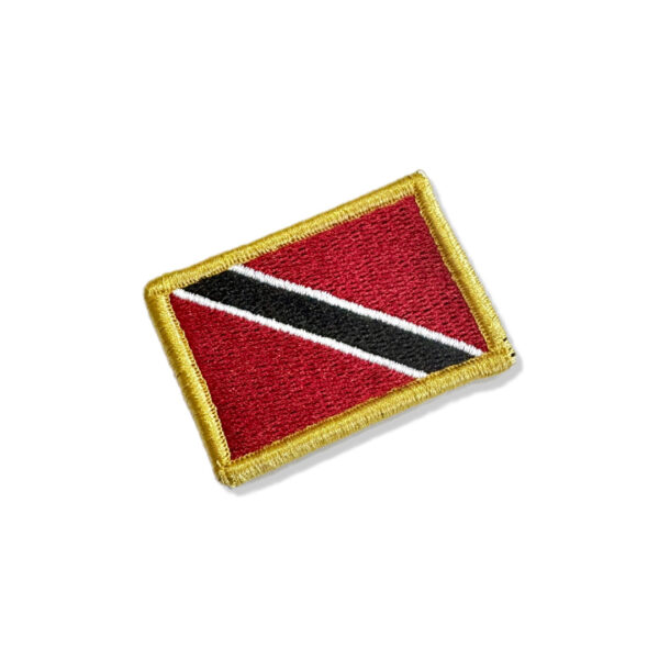 BP0225-011 Bandeira Trindade Tobago Patch Bordado 5,7x3,8cm - Imagem 4