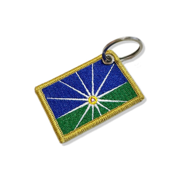 BC0011-011 Bandeira Uberlândia MG Patch Bordado 5,7x3,8cm - Imagem 7