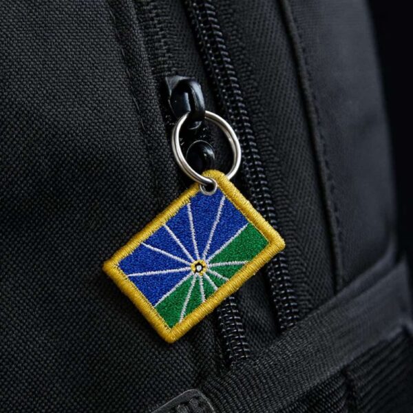 BC0011-011 Bandeira Uberlândia MG Patch Bordado 5,7x3,8cm - Imagem 8