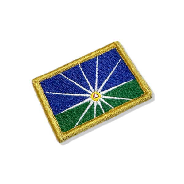 BC0011-011 Bandeira Uberlândia MG Patch Bordado 5,7x3,8cm - Imagem 4