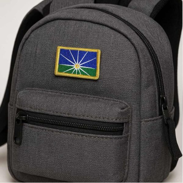BC0011-011 Bandeira Uberlândia MG Patch Bordado 5,7x3,8cm - Imagem 6