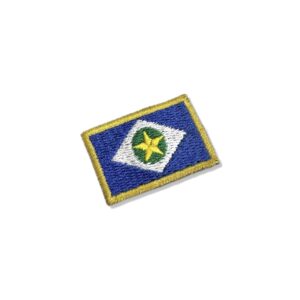 BE0193-031 Bandeira Mato Grosso Norte Patch Bordado 3,8×2,5