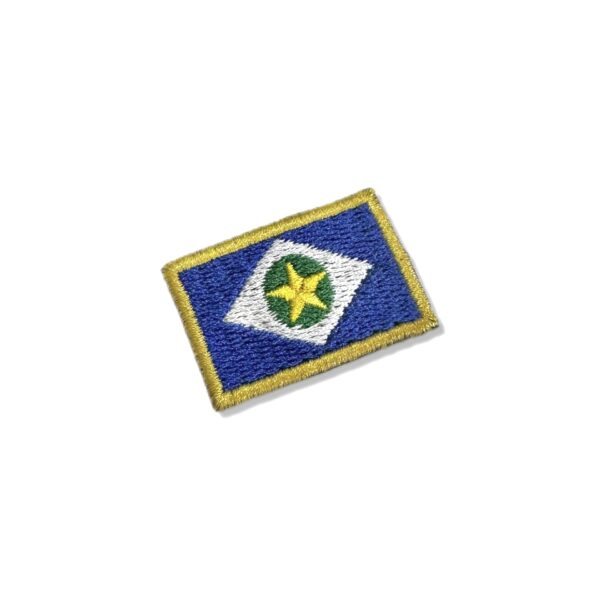 BE0193-031 Bandeira Mato Grosso Norte Patch Bordado 3,8x2,5