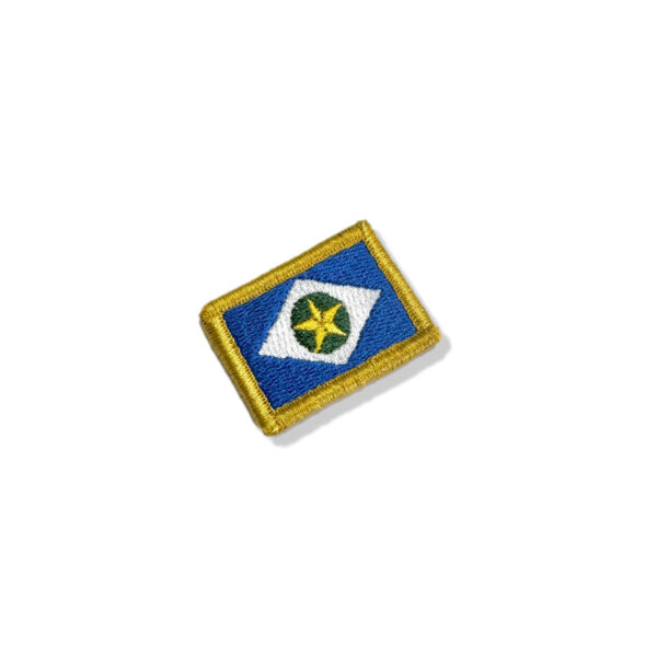 BE0193-031 Bandeira Mato Grosso Norte Patch Bordado 3,8x2,5 - Imagem 4