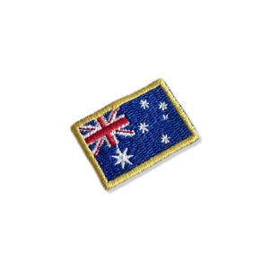BP0007-031 Bandeira Austrália Patch Bordado 3,8×2,5cm