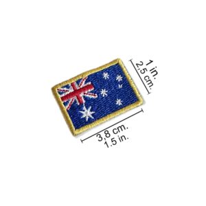 BP0007-031 Bandeira Austrália Patch Bordado 3,8×2,5cm