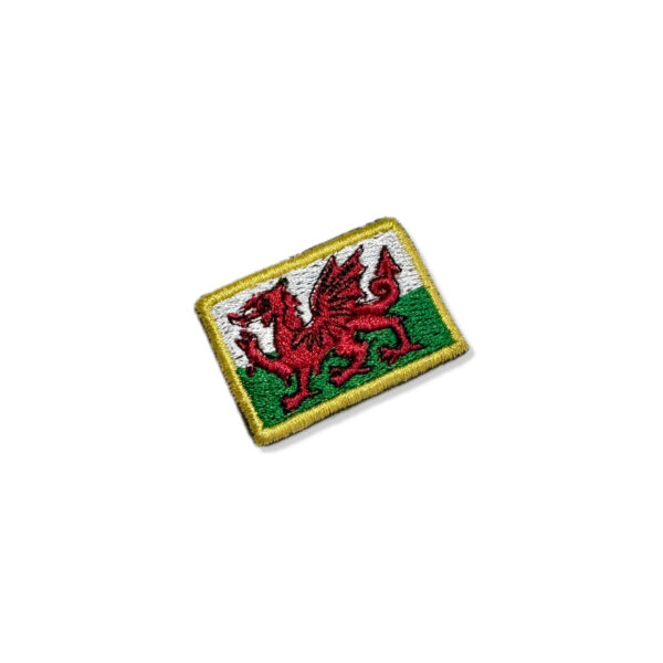 BP0190-031 Bandeira Pais de Gales Patch Bordado 3,8x2,5cm