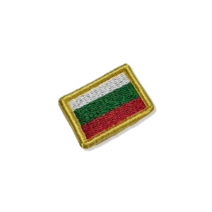 BP0204-031 Bandeira Bulgaria Patch Bordado 3,8×2,5cm