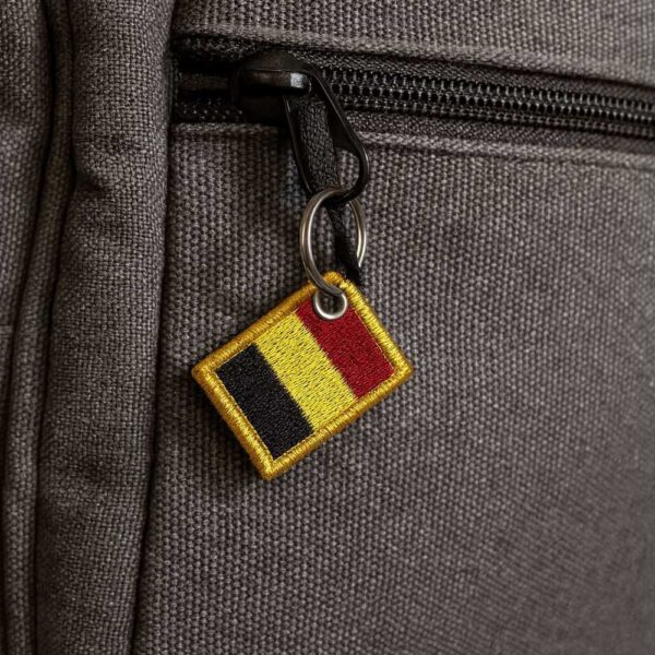 BP0215-031 Bandeira Bélgica Patch Bordado 3,8x2,5cm - Imagem 8