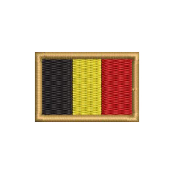 BP0215-031 Bandeira Bélgica Patch Bordado 3,8x2,5cm - Imagem 9