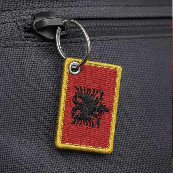 BP0221-057A Bandeira Albânia Patch Bordado 5,7x3,8cm - Imagem 8