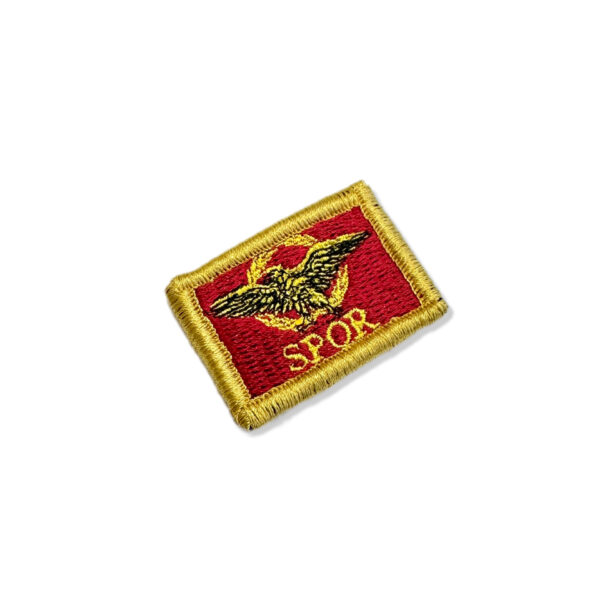 BP0234-031 Bandeira Império Romano Patch Bordado 3,8x2,5cm - Imagem 4