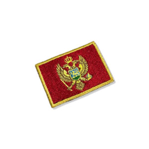 BP0243-011 Bandeira Montenegro Patch Bordado 5,7×3,8cm