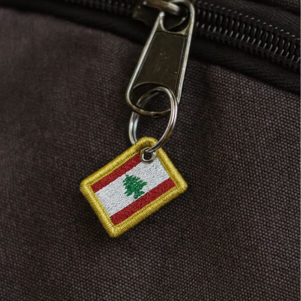 BP0446-031 Bandeira Líbano Patch Bordado 3,8x2,5cm - Imagem 8