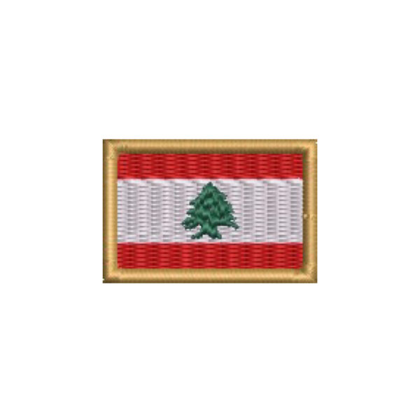 BP0446-031 Bandeira Líbano Patch Bordado 3,8x2,5cm - Imagem 9