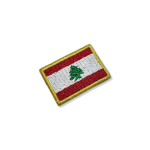 BP0446-031 Bandeira Líbano Patch Bordado 3,8×2,5cm