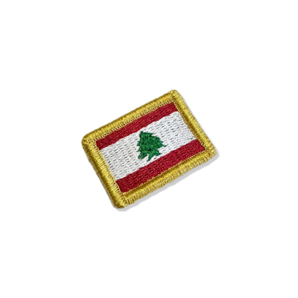 BP0446-031 Bandeira Líbano Patch Bordado 3,8x2,5cm - Imagem 4