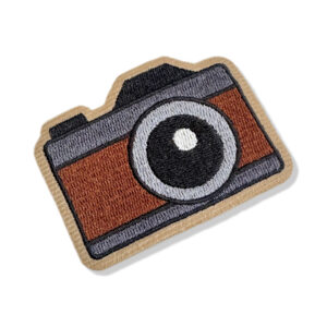 V0044-001 Câmera Digital Patch Bordado 5,7×7,0cm