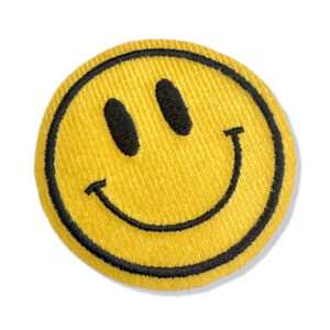 V0048-001 Carinha Sorrindo Patch Bordado 6,8×6,8cm