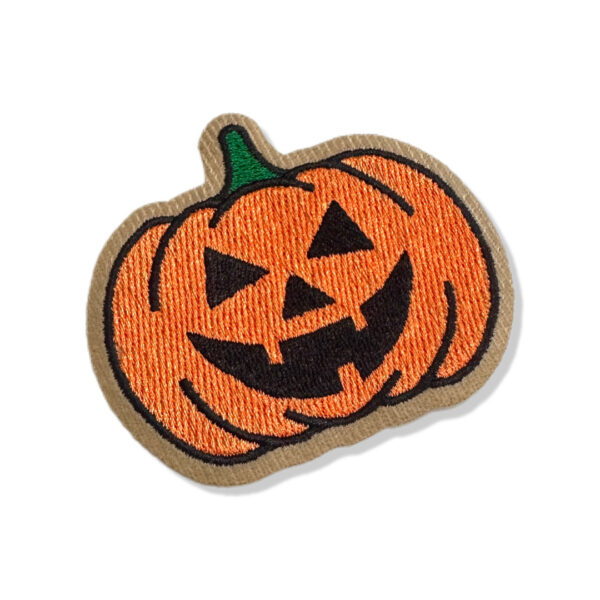 V0050-001 Abóbora Halloween Patch Bordado 6,8x8cm