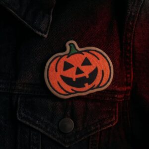 V0050-001 Abóbora Halloween Patch Bordado 6,8x8cm