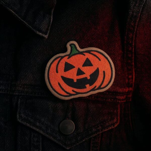 V0050-001 Abóbora Halloween Patch Bordado 6,8x8cm - Imagem 2