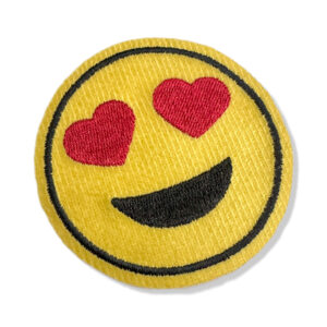 V0052-001 Carinha Apaixonada Patch Bordado 6,8×6,8cm